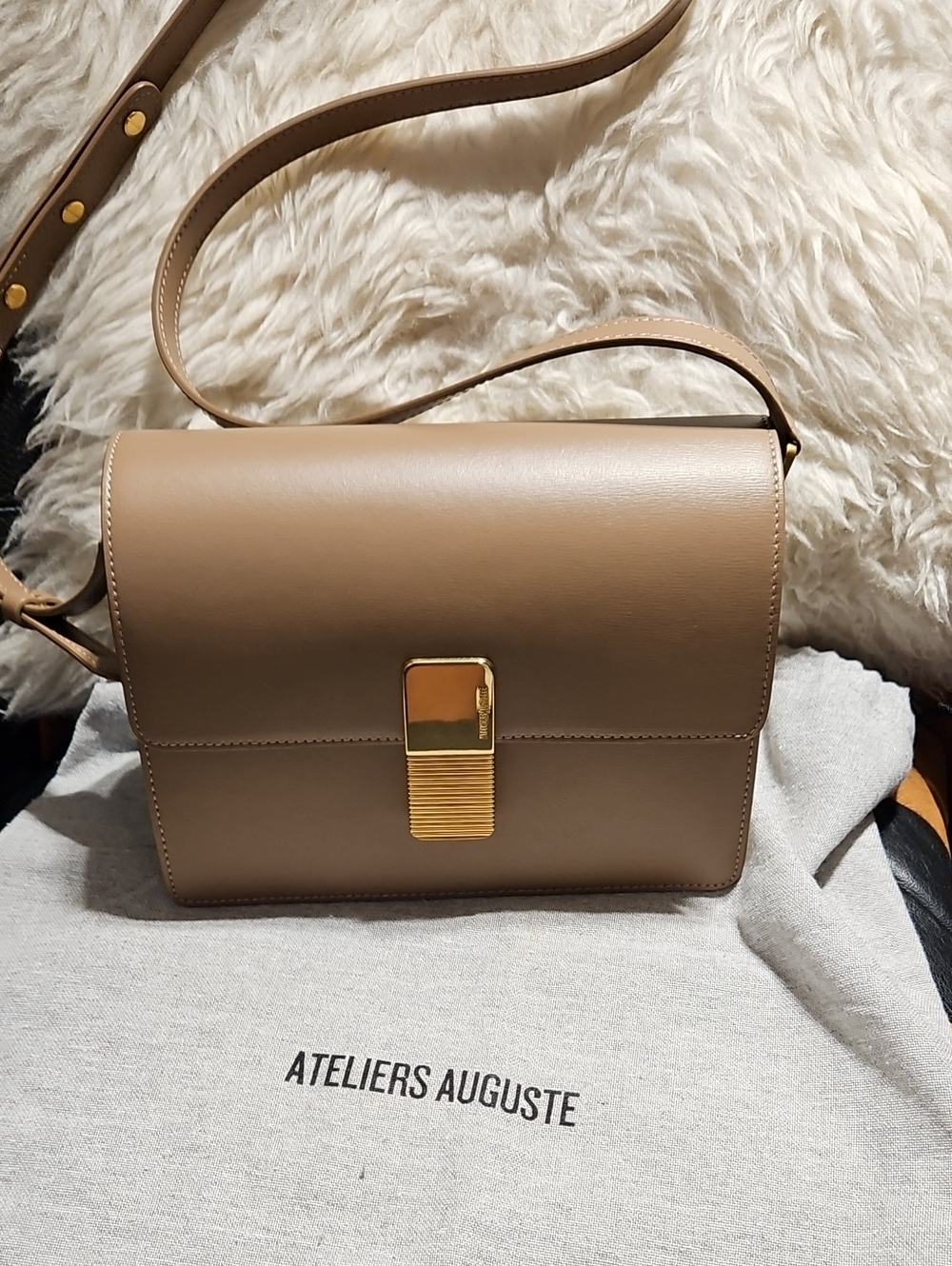 Ateliers Auguste Gabriel Bag Leather Crossbody - Tan, Like New